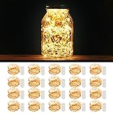MUMUXI LED Fairy String Lights Battery Operated [20 Pack], 3.3ft 20 Mini Fairy Lights Powered Party Wedding Centerpiece Decor