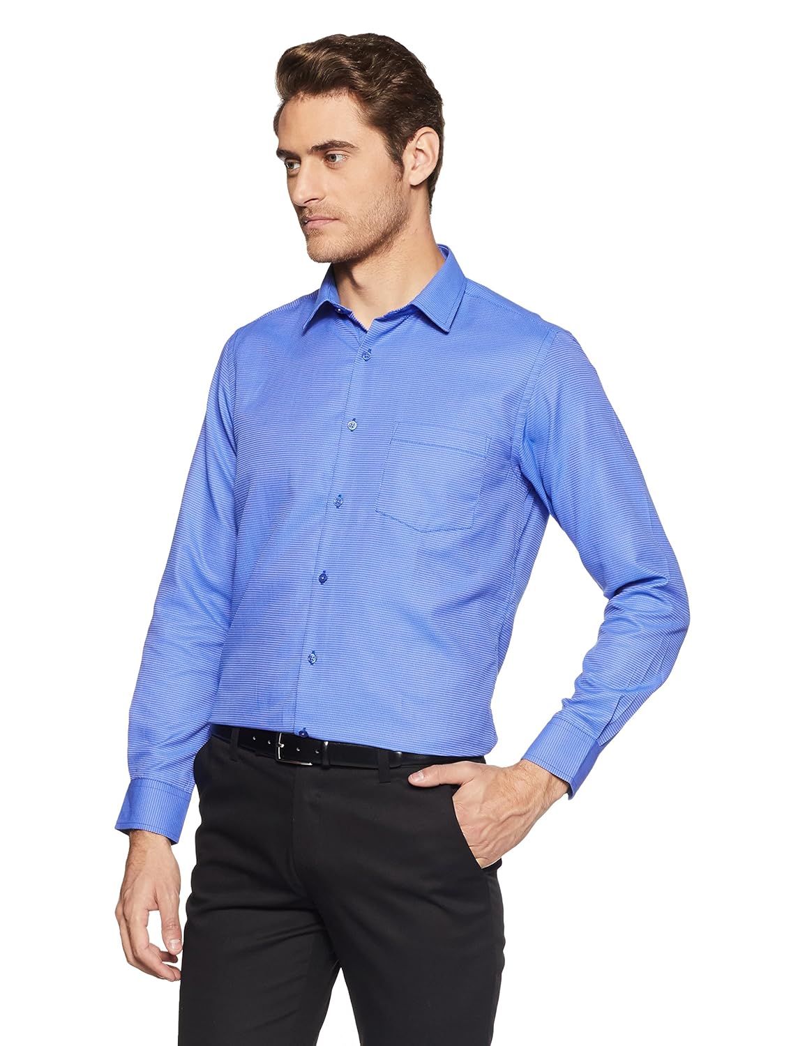 diverse men's printed regular fit formal shirt