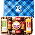 Hickory Farms Beef Summer Sausage & Cheese Father’s Day Gift Basket (comes with Happy Father's Day Box Lid) - Medium Gift Basket | Gourmet Food Gift Box | Food Gift Basket | Charcuterie
