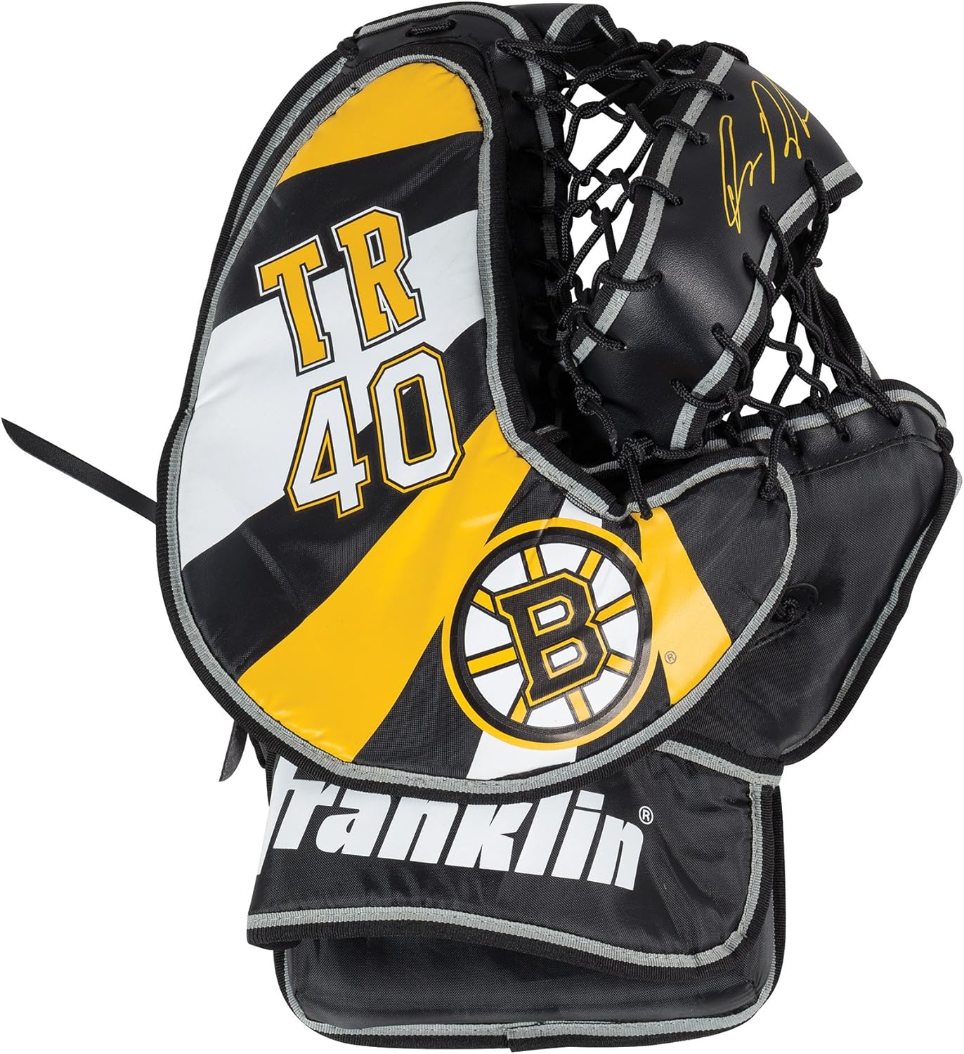 Franklin Sports Tuukka Rask Tuukka Rask Street Hockey Goalie Equipment Set - L/XL Goalie Pads Catch Glove & Blocker - NHL Official Licensed Product : Sports & Outdoors