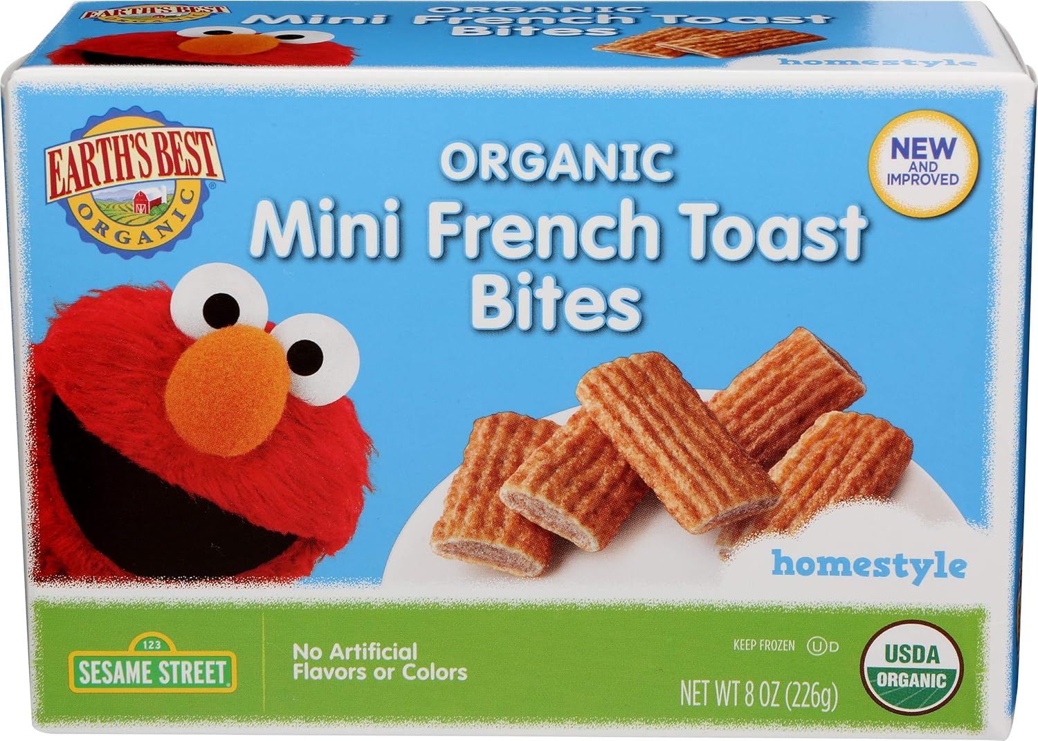 Earths Best, French Toast Bites Mini Organic, 8 Ounce
