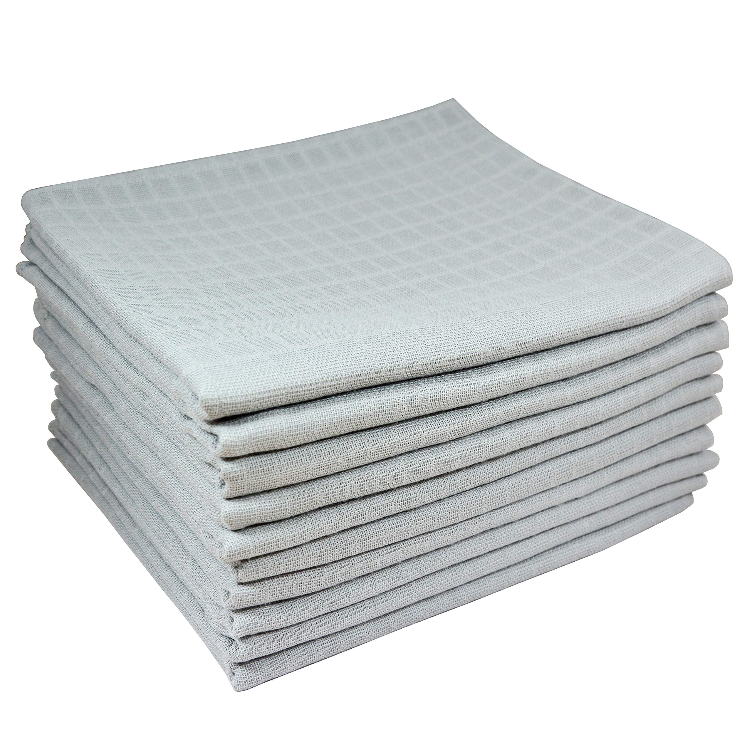 MMC Pack of 10 Muslin Diapers | Burp Cloths 100% Cotton Cloth Diapers Muslin Cloths for Babies, Baby Stuff | OEKO-TEX Certified, 80x70 cm (10 Grey)