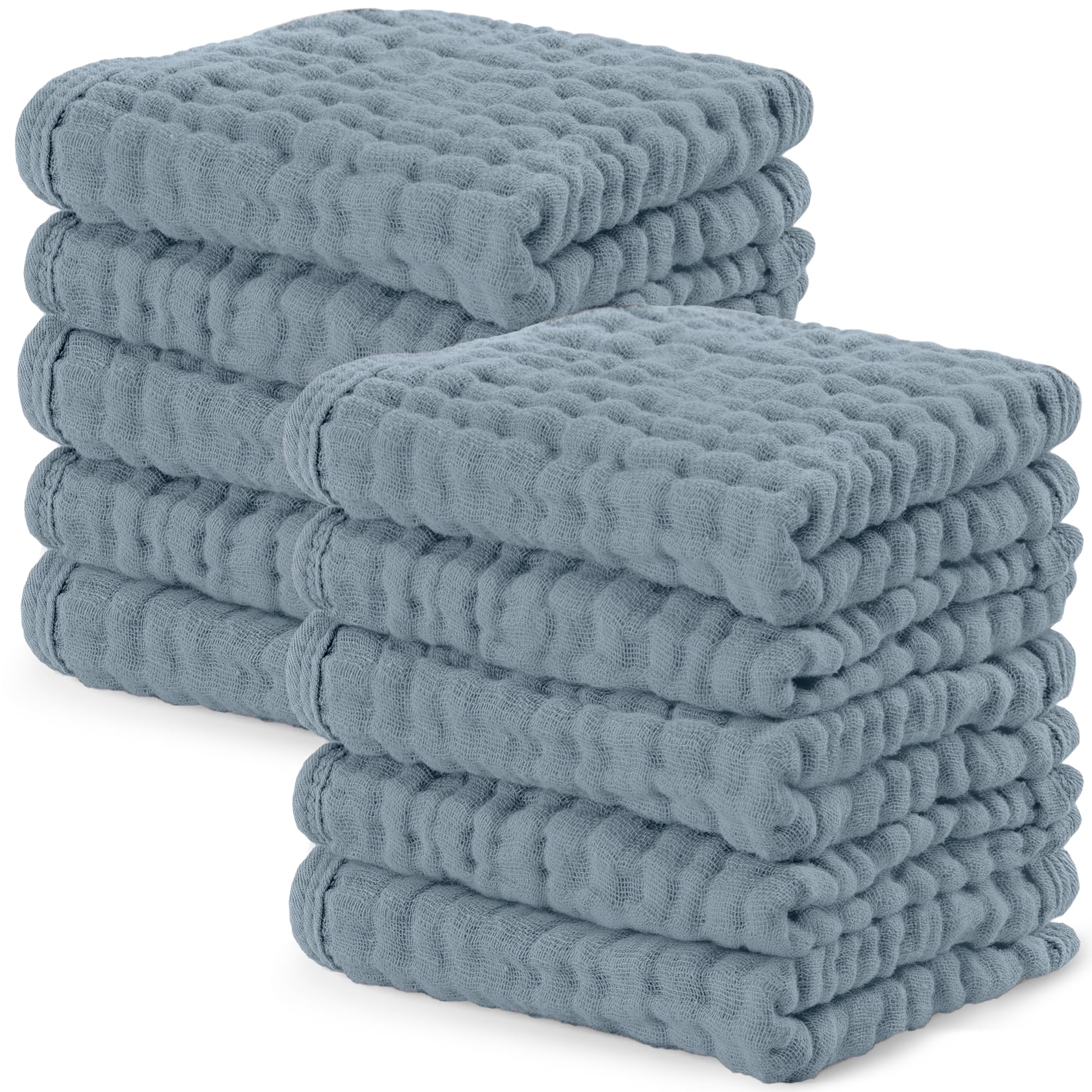 Comfy Cubs Muslin Baby Washcloths 10 Pack - Soft