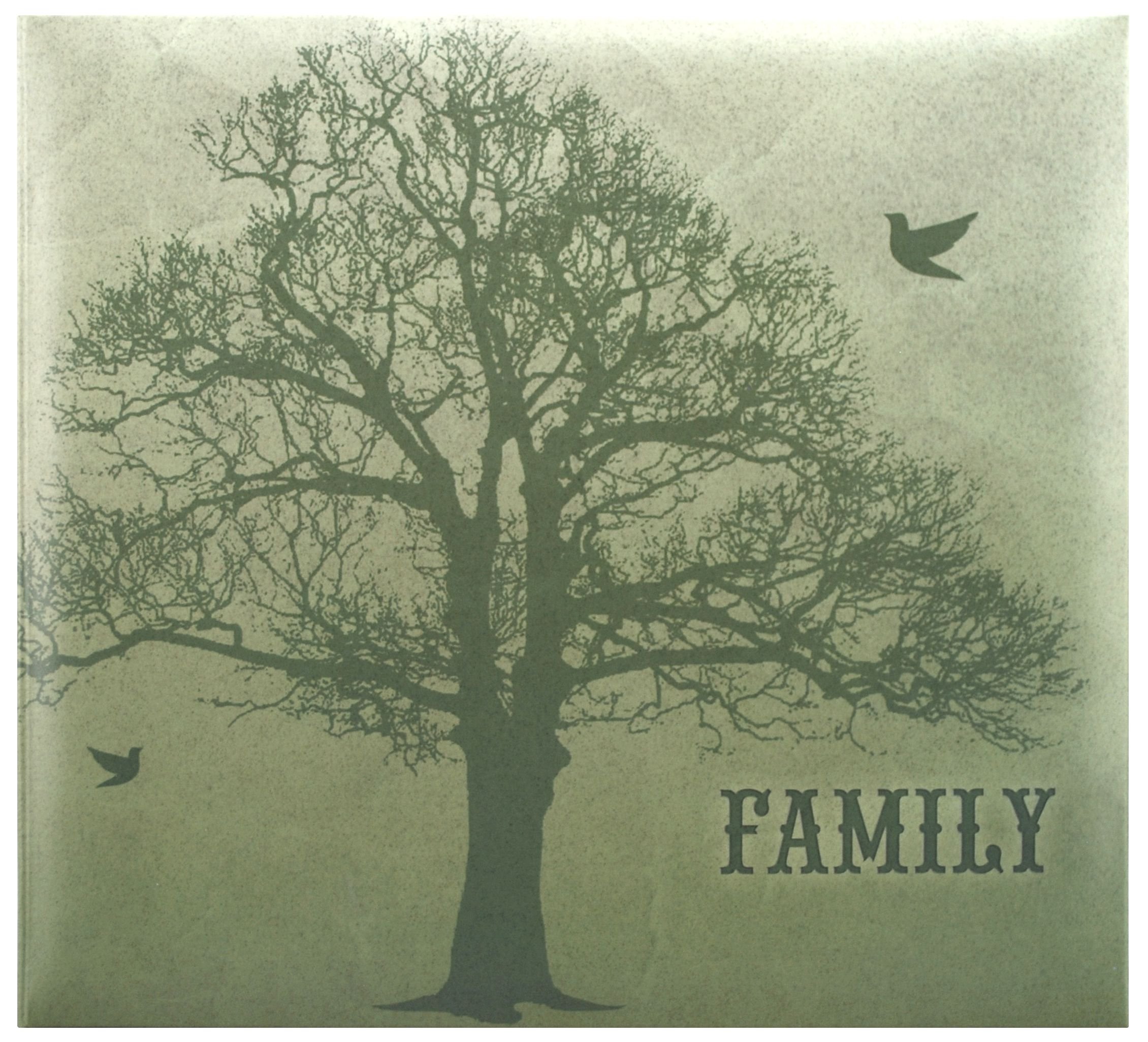 MBI Family Tree Post Bound Scrapbook 12 x 12, vinyl, Green, 12 by 12-Inch