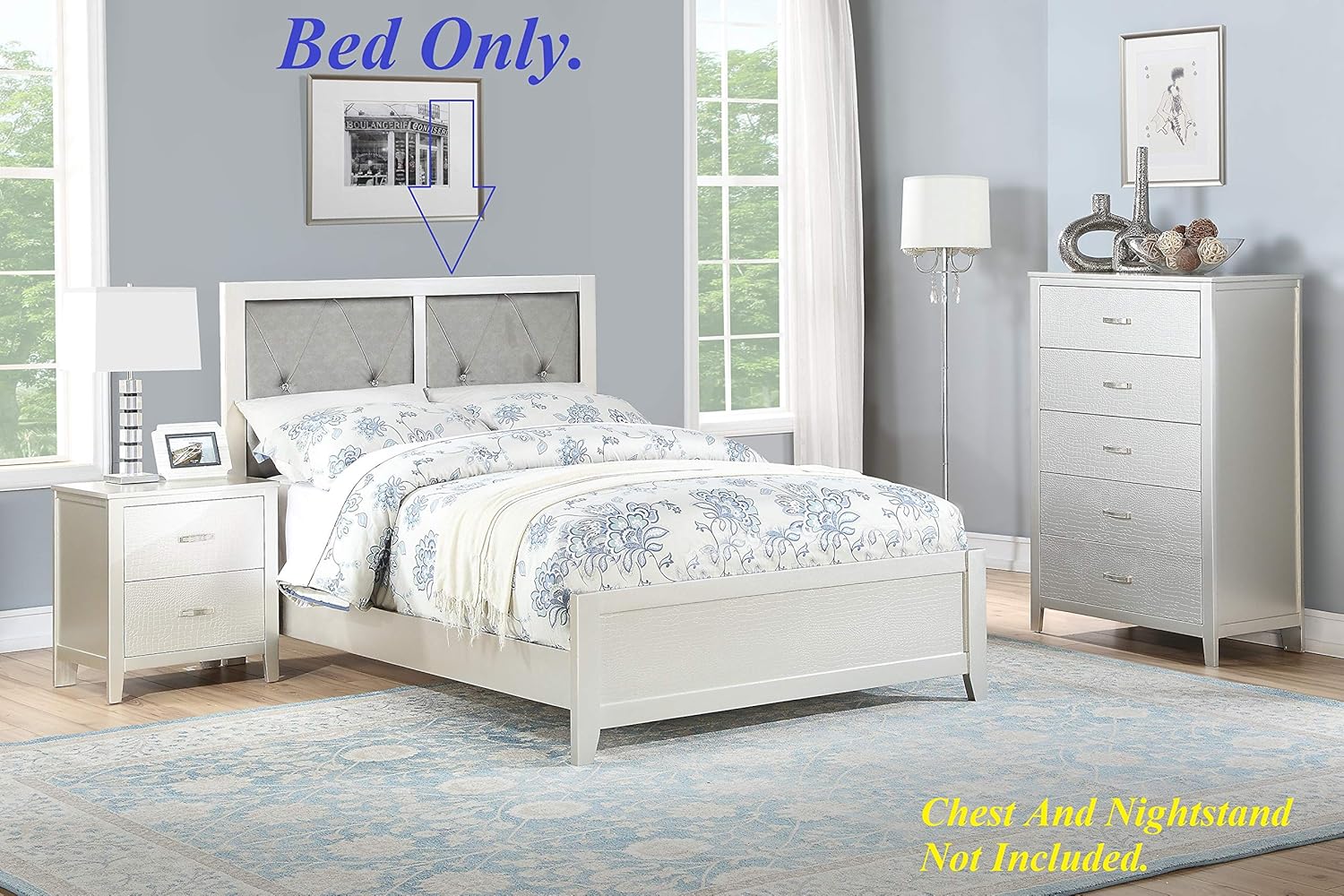 Amazon Com Esofastore Classic Modern Bedroom Furniture Twin