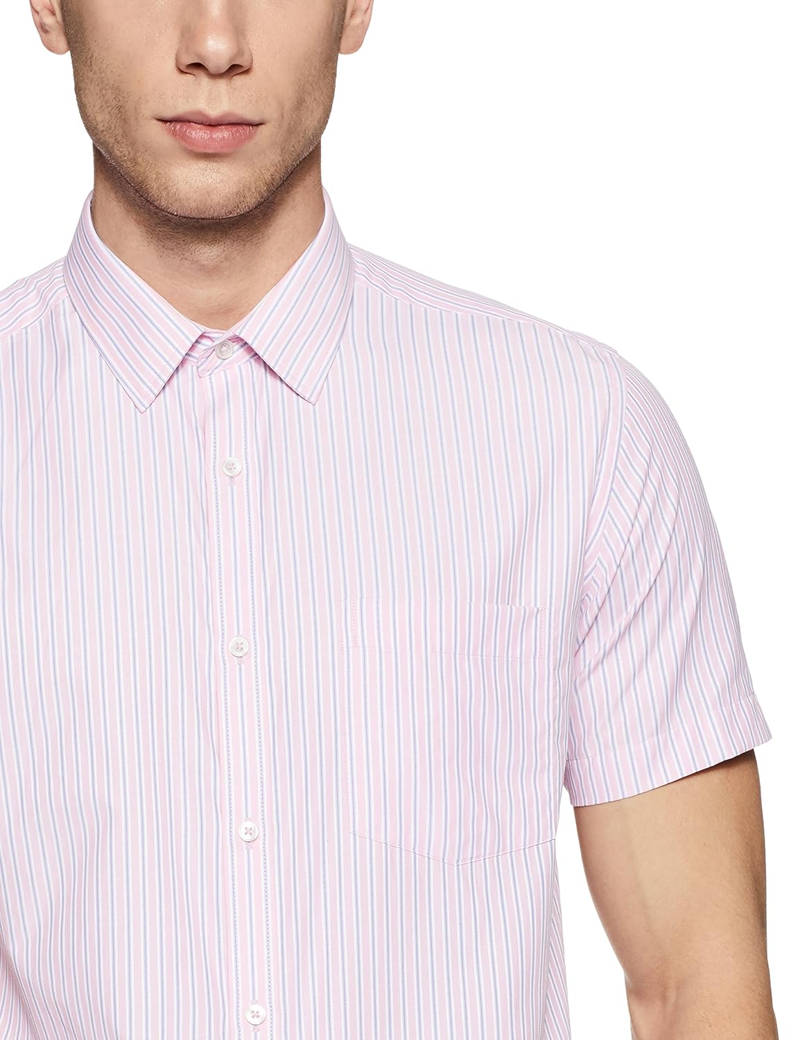 next look men's solid regular fit formal shirt