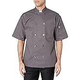 Uncommon Threads womens South Beach Chef Coat Short Slvs Shirt, Slate, XX-Large US