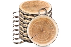 Suzile 8 Pcs Wood Slice Kids Floor Cushions for Classroom, Round Tree Stump Throw Pillows, Soft Waterproof Flexible Seating Mat for Home Daycare Preschool Kindergarten