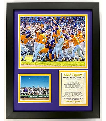 Amazon.com: LSU Tigers Baseball | 2023 and 2025 CWS National