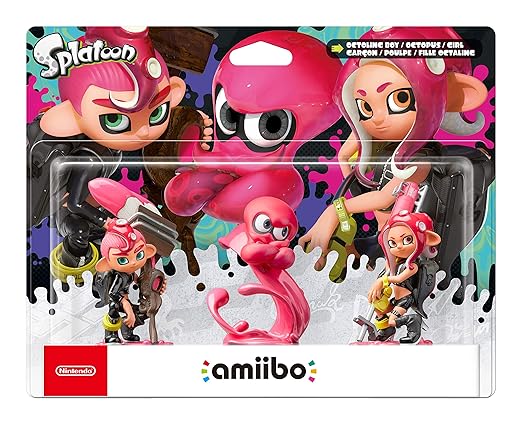 amiibo Figur Oktoling-Mädchen, Oktoling-Junge, Oktoling-Oktopus (3 in 1)