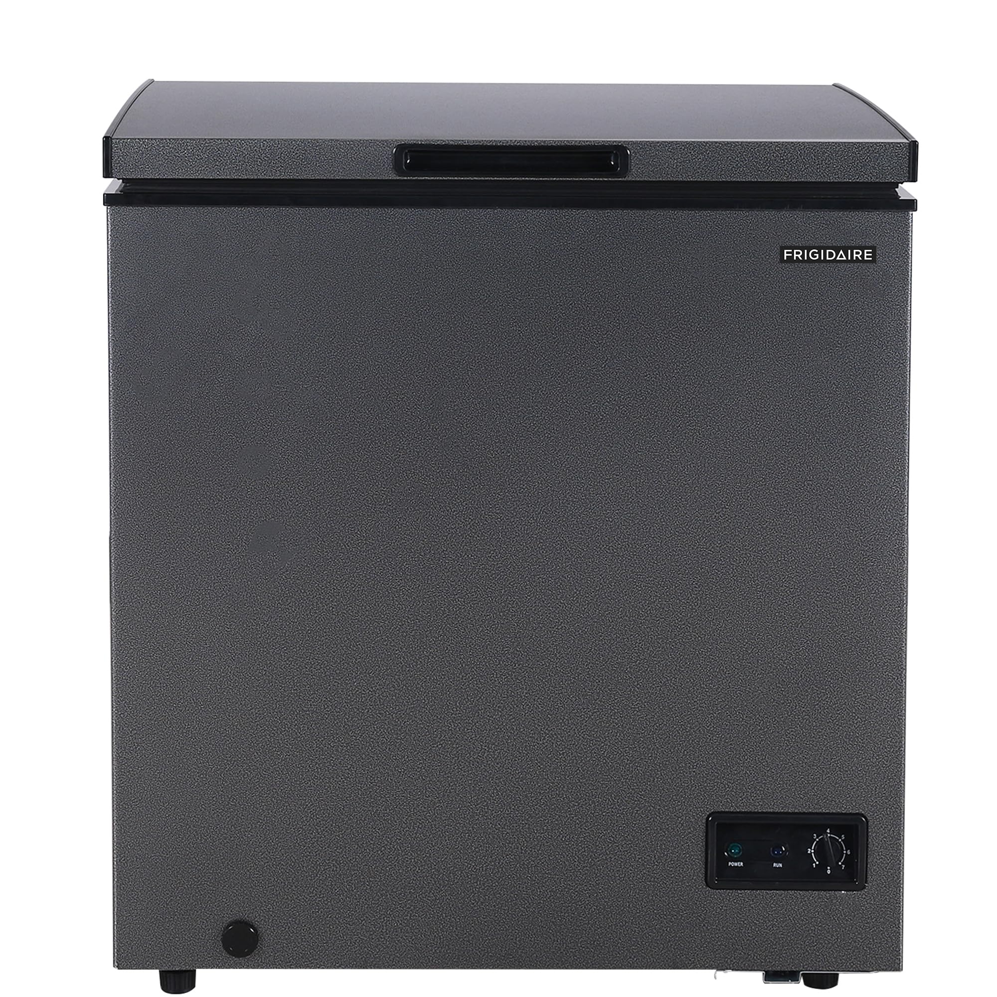 Frigidaire Chest Deep Freezer, 5 Cu. Ft. Capacity, Granita Rugged Design-Adjustable Thermostat-Removable Vinyl Coated Wire Basket-Easy Defrost Drain