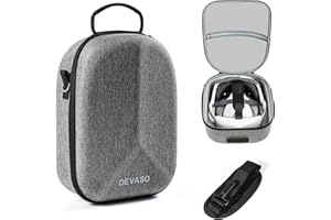 DEVASO Carrying Case for Meta Quest 3, Travel Storage Case Compatible with Oculus Quest 3 with Elite Strap, Touch Controllers and Other Accessories, Hard Shell Bag for Travel and Storage