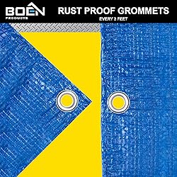 Multi-Purpose Blue Poly Tarp Cover 5 Mil Thick
