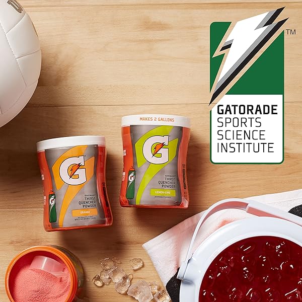 GATORADE, POWDERED DRINK MIX, 51OZ CANISTER (PACK OF 2) (CHOOSE FLAVOR) (ORANGE)