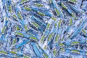 Mini Blue Sour Punch Straws- Bulk Blue Raspberry Sour Power Patch Straw Bites, by Queen City Candy Cave (1 Pound)