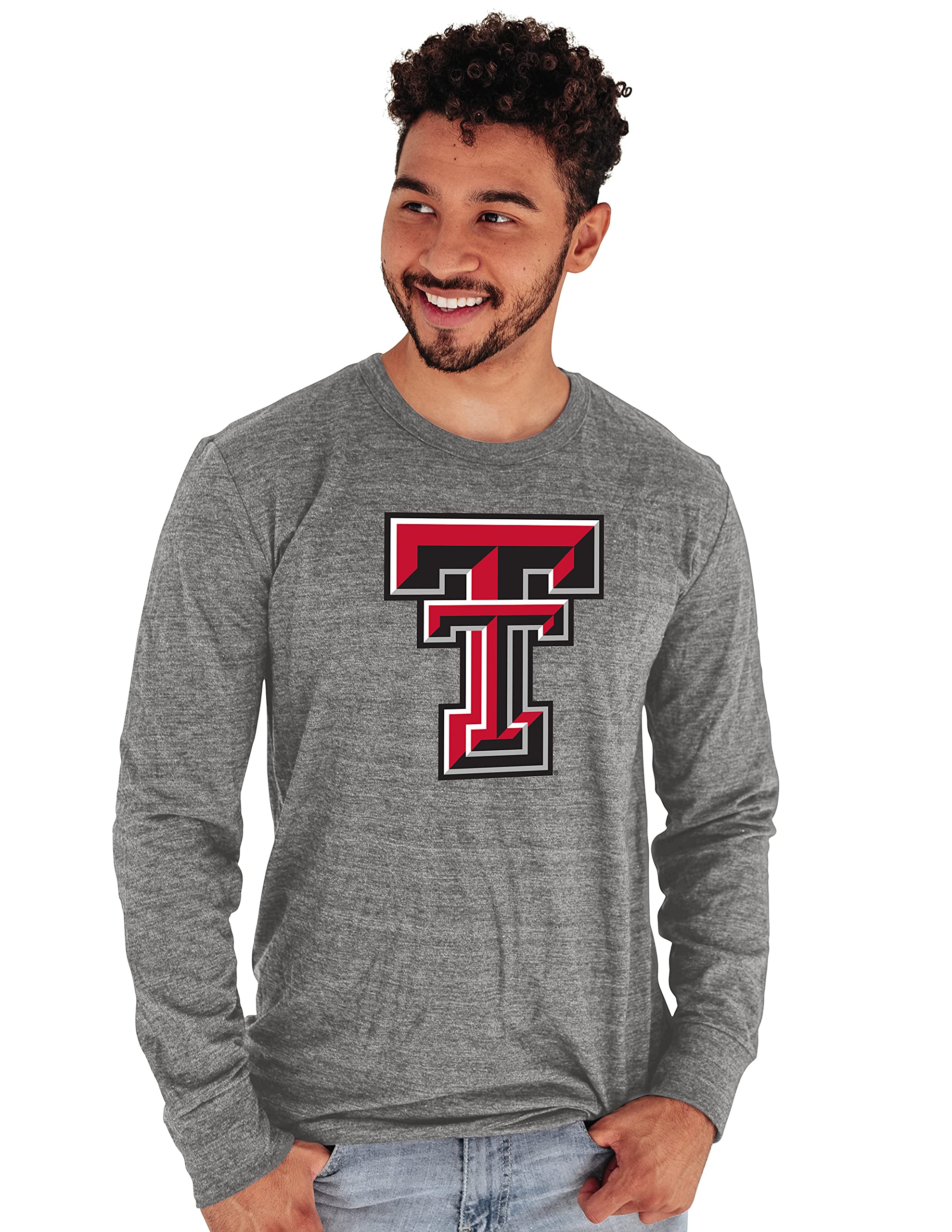 Blue 84 Men's Texas Tech Red Raiders Tri-Blend Long