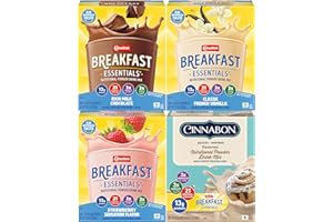 Carnation Breakfast Essentials Nutritional Powder Drink Mix (Variety Pack, Pack of 4)