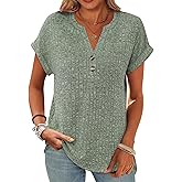 MixShe Womens Tops Plus Size Spring Clothes 2025 Lightweight Blouses Cowboy Chic Trendy Fashion T Shirts