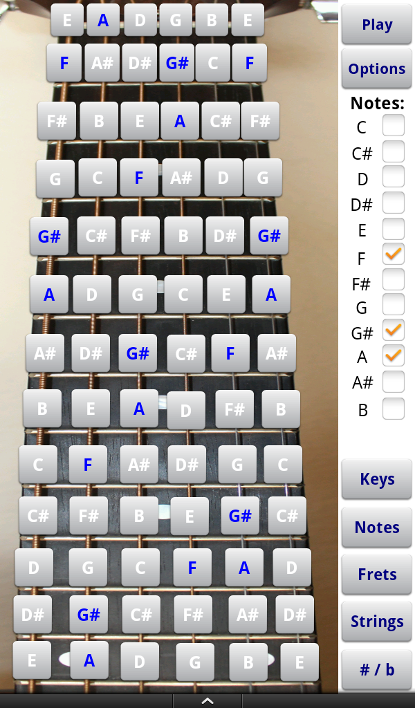 Guitar Fretboard for Android