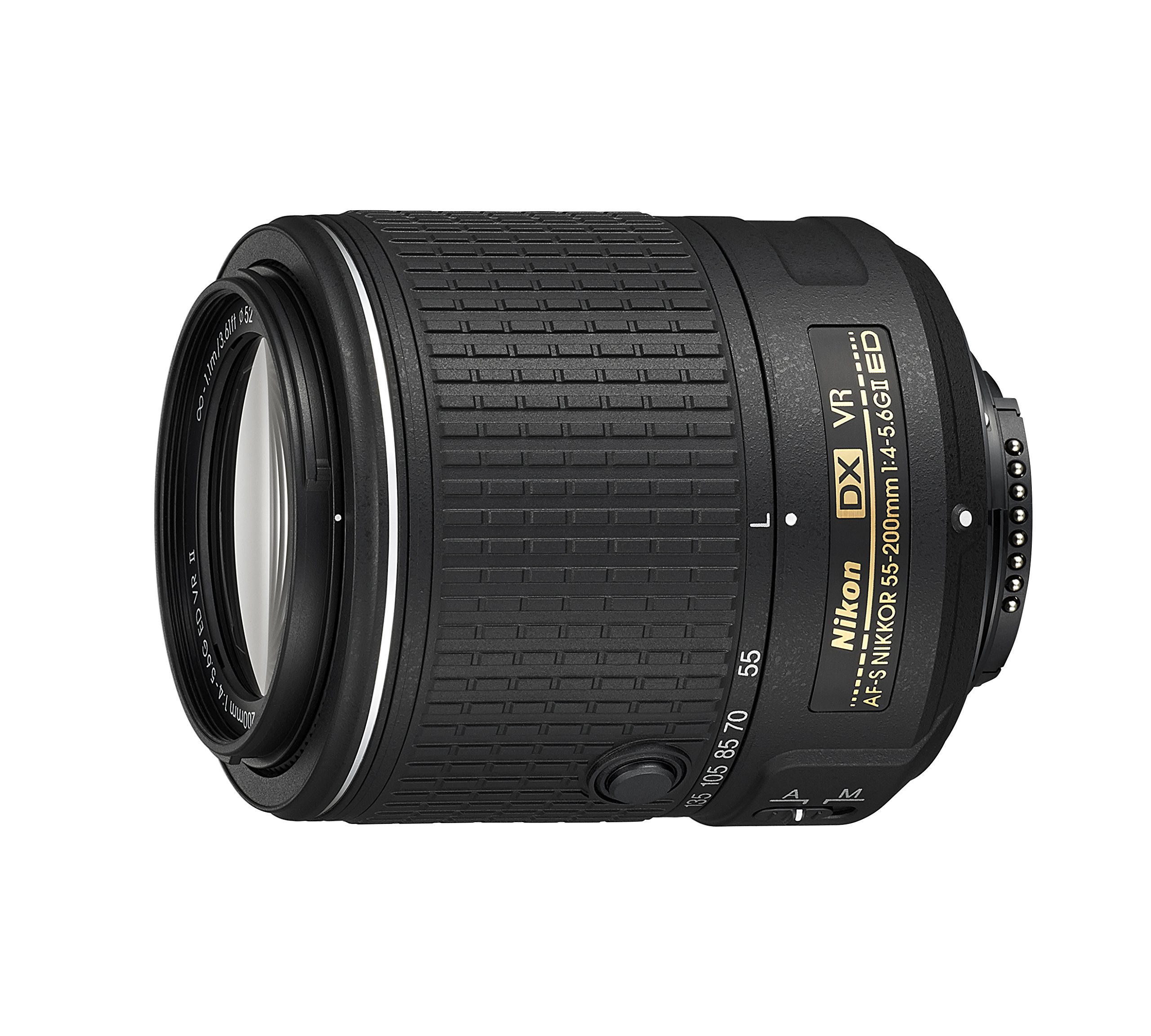 Nikon Af-S Dx 55-200 Mm F/4-5.6 G Ed Vr II Objectif Noir [Nital Card: 4 Ans De Garantie]