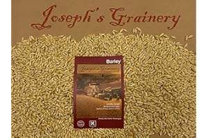 Barley 12 Lbs, Unhulled Barley (Hull Intact), Joseph's Grainery Whole Grain Barley, Non-GMO, Kosher Certified