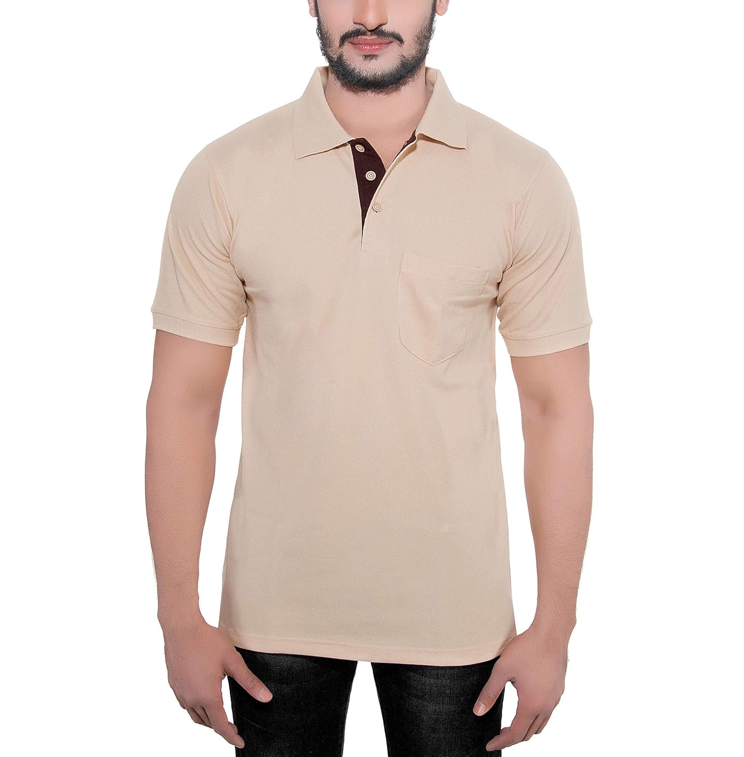 fabilano men's cotton polo t-shirt (multicolour)