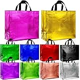 BLEWINDZ 10Pcs Large Gift Bags – 13 x 5 x 11 Inch Reusable Grocery Shopping Tote Bags with Handles - Perfect as Party Favor B