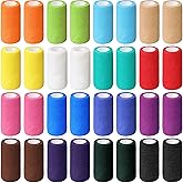 Treela 36 Pcs Self Adherent Bandage 4" X 5 Yard Wrap Breathable Cohesive Bandage Elastic Adhesive Tape for Stretch Athletic Sports Wrist Ankle(Multicolored)