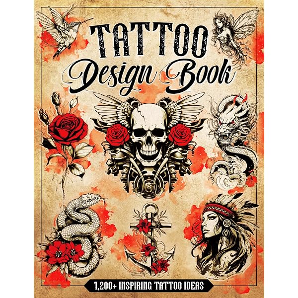 Tattoo Sketchbook: 100 Tattoo Stencil Outlines - Kindle edition by