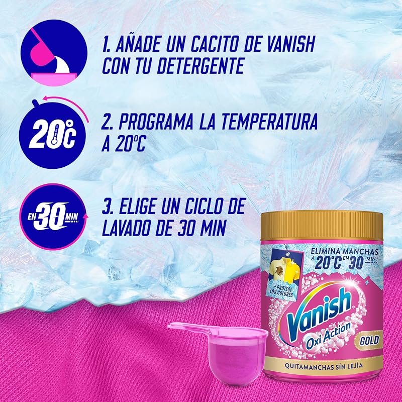 Vanish Gold Quitamanchas - Nuestra Mejor Fórmula en Polvo, sin Lejía, 960gr