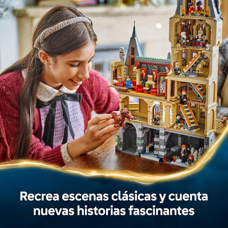 Harry Potter Castelo de Hogwarts: Torre Central - Castelo de Brinquedo com Sala Chave Voadora e Xadrez Mágico - 12 Minifiguras - Presente para Meninas e Meninos 10+ Anos 76454 — foto 4 de 8