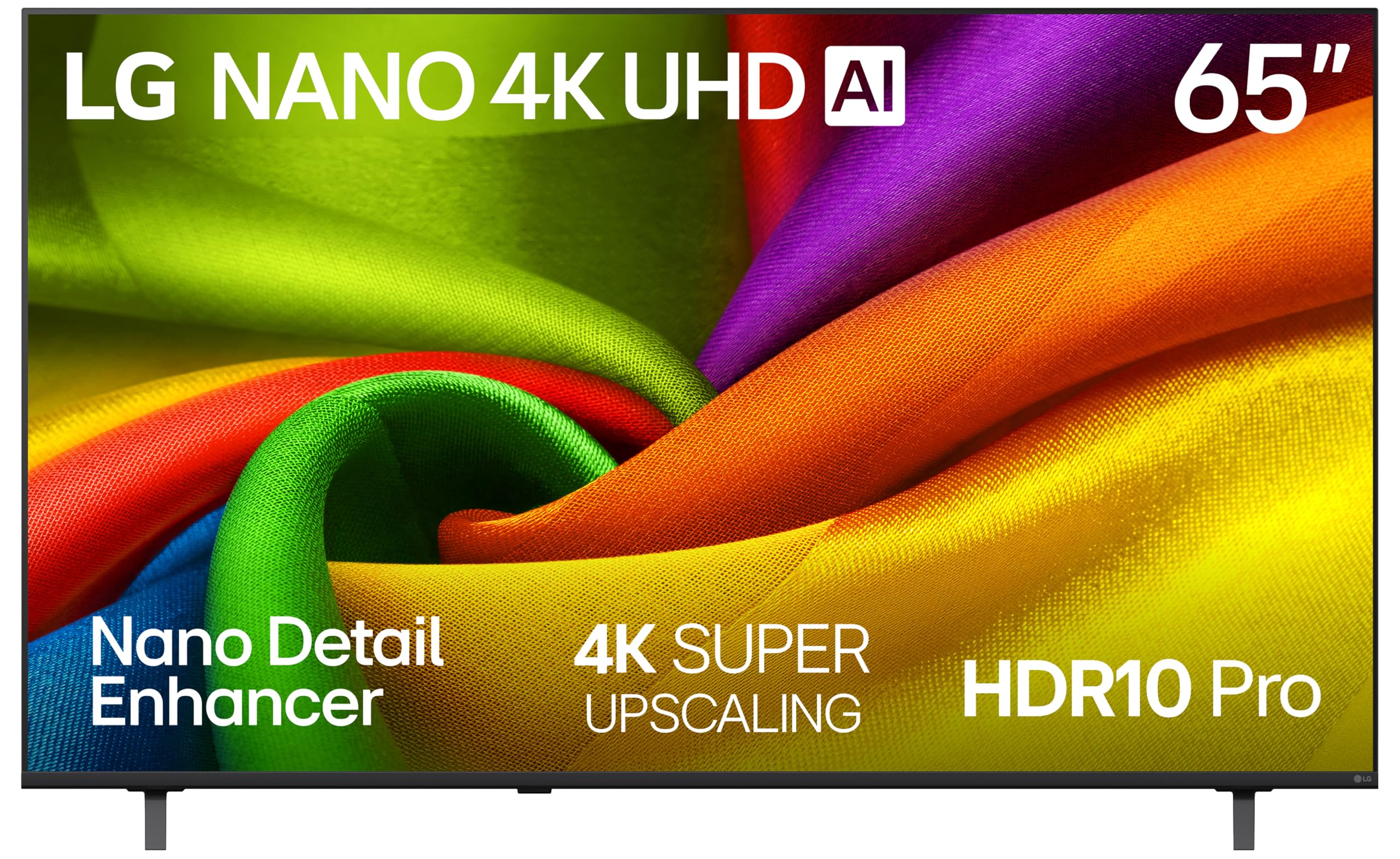 LG 65-Inch Class Nano AI 4K NU85 Series Smart TV w/AI Sound Pro, HDR10, AI 4K Super Upscaling, Filmmaker Mode, Wow Orchestra, Compatible with Alexa (65NU850BPUA, 2026)