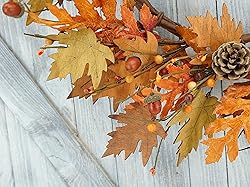 Artificial Fall Wreath Autumn Wreath Thanksgiving