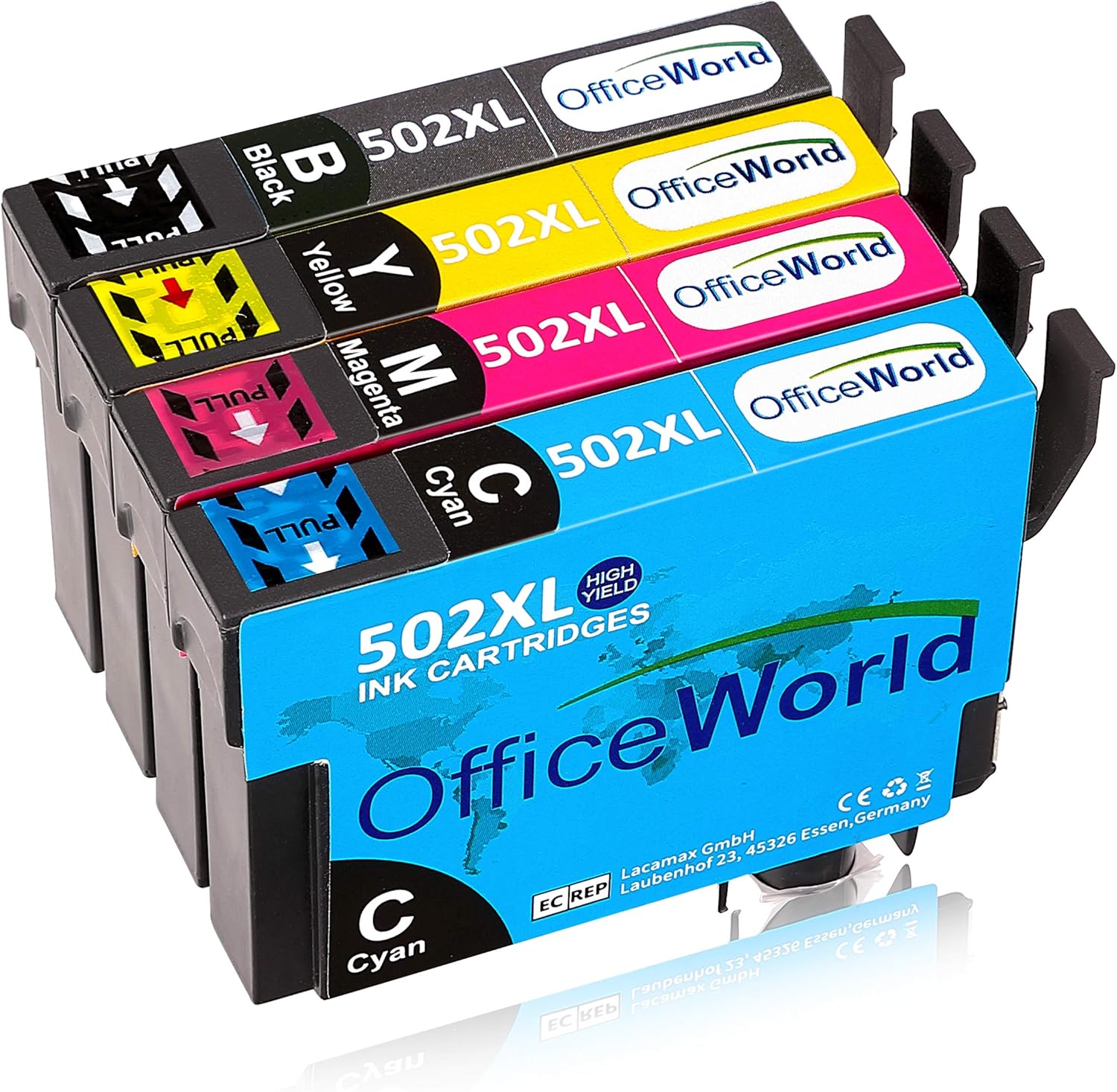 Bureau Cartouche OfficeWorld 502 XL Remplacer pour Epson 502XL Cartouches d'encre pour