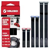VELCRO Brand Reusable Cable Straps With Buckle, 12-Pack Mixed Sizes (8, 12, 18 Inch) – Tidy Cords, Gear & More