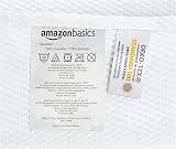 Amazon Basics Lightweight Microfiber Waffle Shower Curtain 183 x 183 cm White view 5