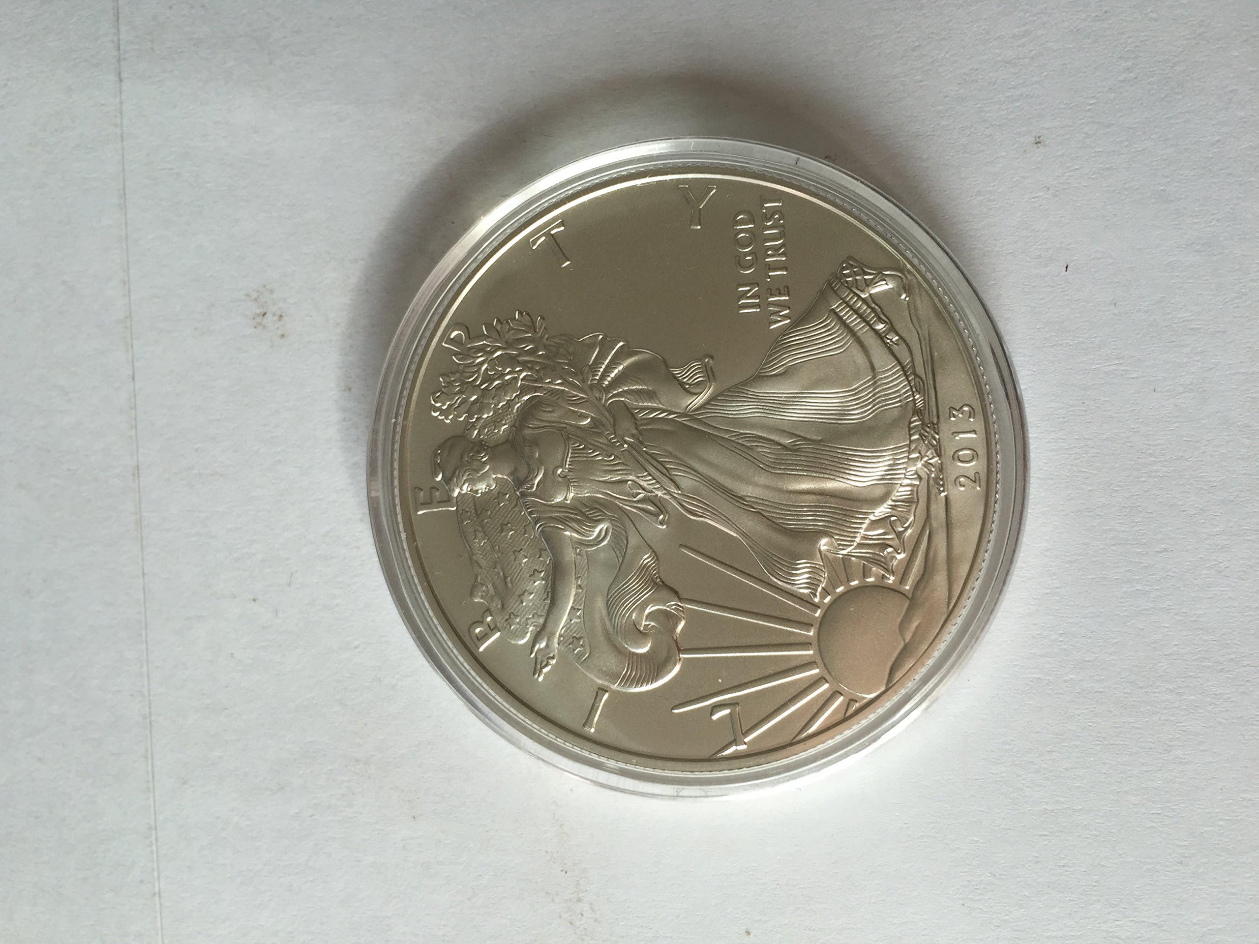 LIMITED SUPPLY: 2013 Silver Eagle Dollar BU in Airtite Coin Capsule (2013 YEAR Almost Gone)