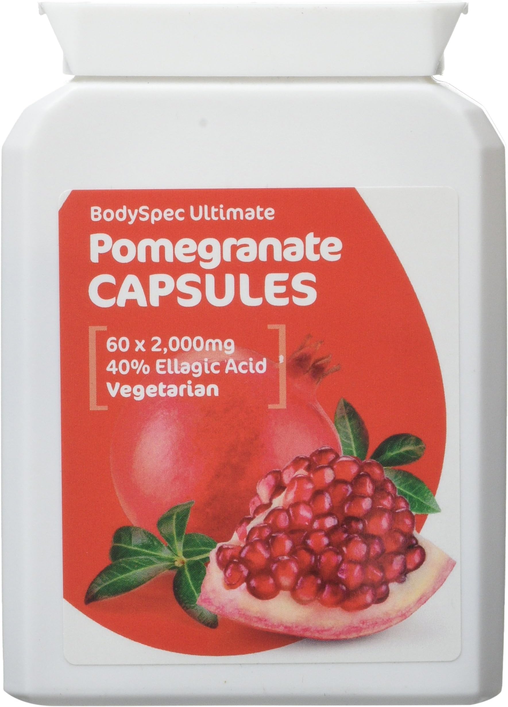 BodySpec Pomegranate Capsules 60 x 2,000 mg (250 mg of 8:1 extract)