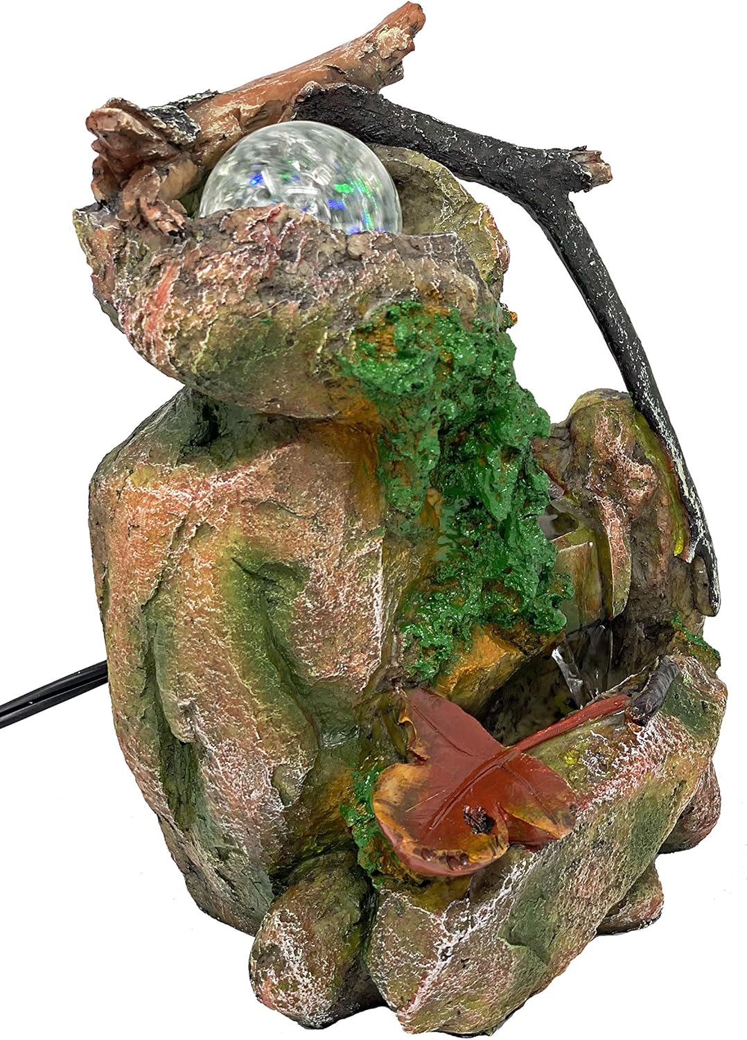 ImagiWonder Tabletop Fountain Indoor Fountain Natures Waterfall in Moss Rocks: Home & Kitchen