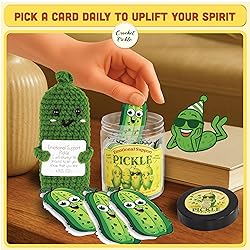 Positive Pickle Cards - Crochet Jar, Affirmation