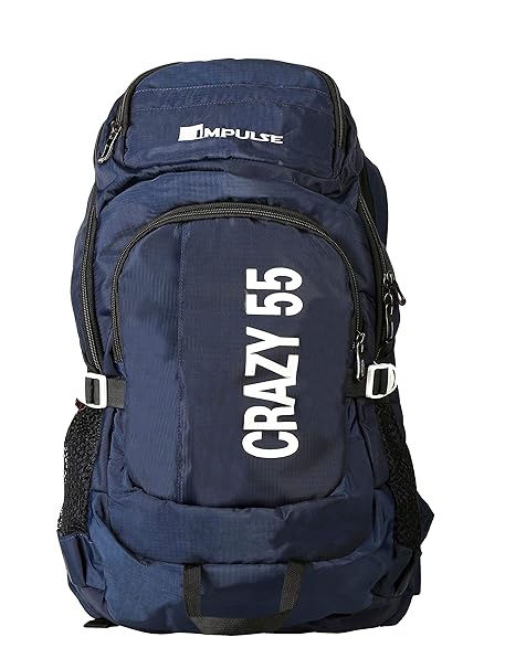 Impulse 55 Ltrs Blue Trekking Backpack (Crazy 55 LTR Blue)