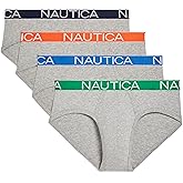 Nautica Men's 4 Pack Classic Cotton Stretch Briefs