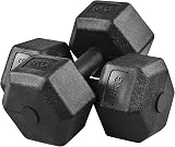 Yaheetech 2x6kg Dumbbell Set Hex Non-Slip Grips Home Gym Strength Training