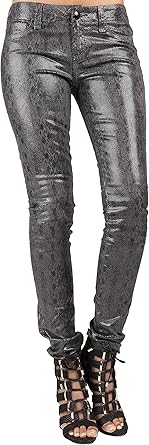 black snake print jeans