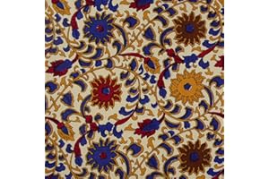 INDIA ARTS Indian Bedspread Cotton Sunflower Print