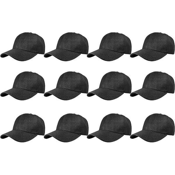 Amazon.com: NOBONDO 12 Pack Unisex Baseball Caps - Bulk  display picture 1