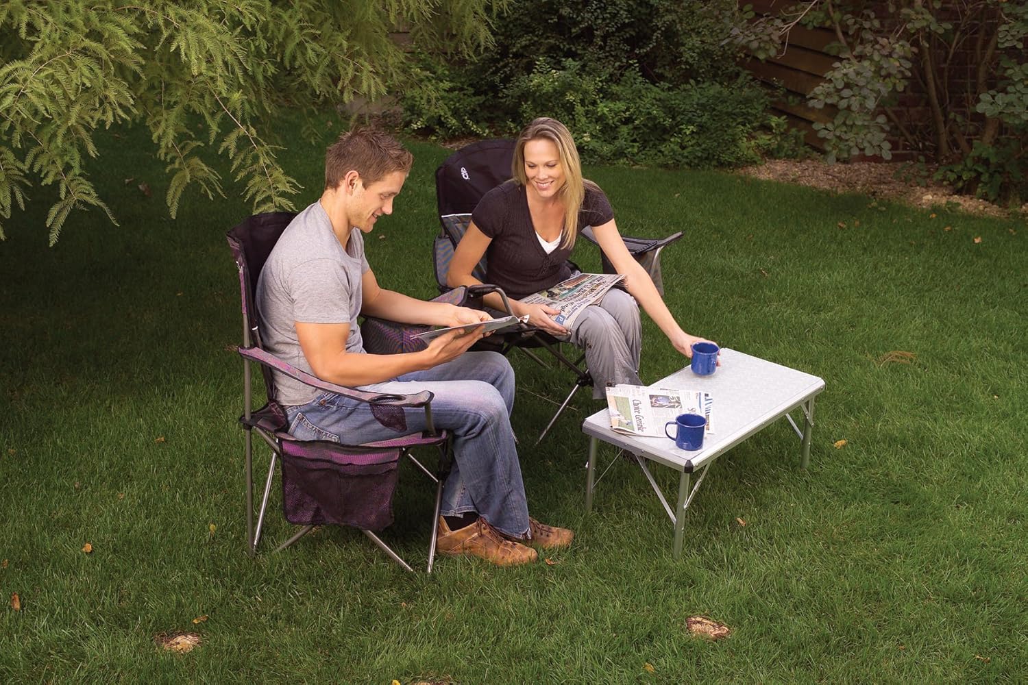 Coleman Pack-Away 4-in-1 Adjustable Height Folding Camping Table : Camping Tables : Sports & Outdoors