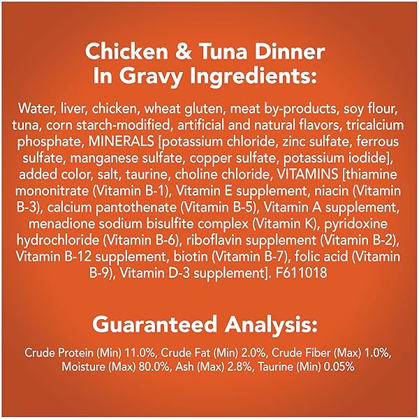 FRISKIES PRIME FILETS CHICKEN & TUNA DINNER IN GRAVY CAT FOOD, 1 CT