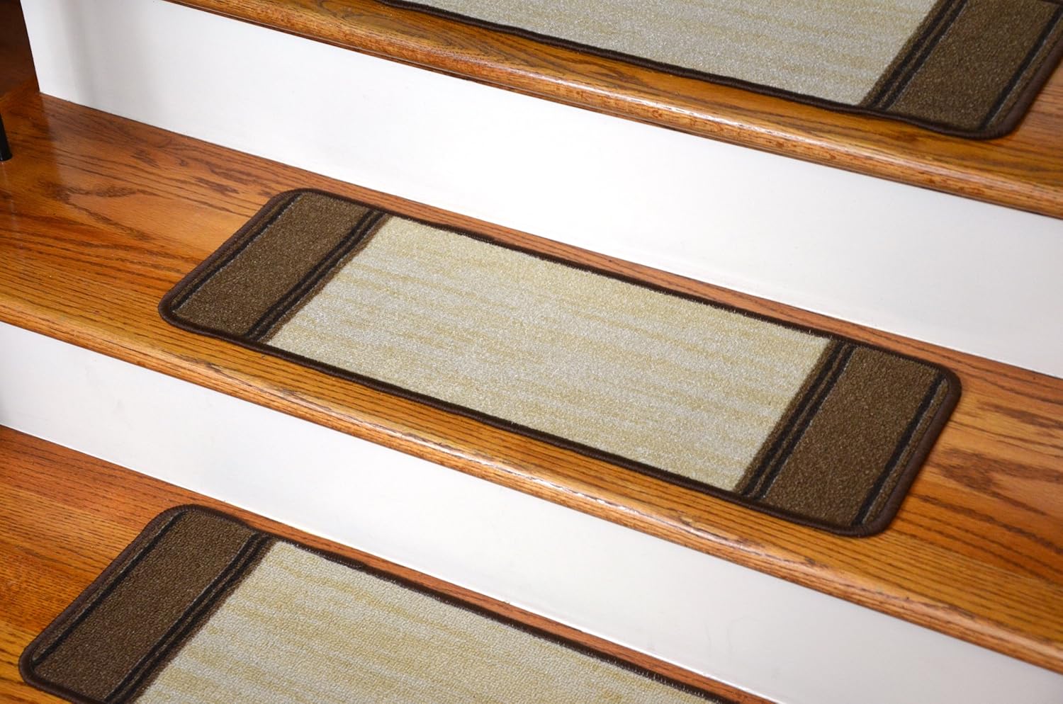 Washable NonSkid Carpet Stair Treads Boxer Beige (13) Staircase