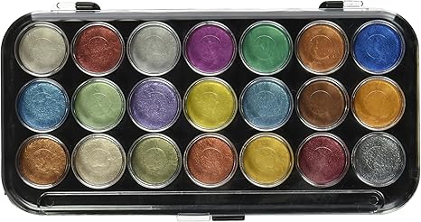 Amazon Co Jp パールの水彩絵の具ケーキ 21 Pkg アソート カラー ホーム キッチン